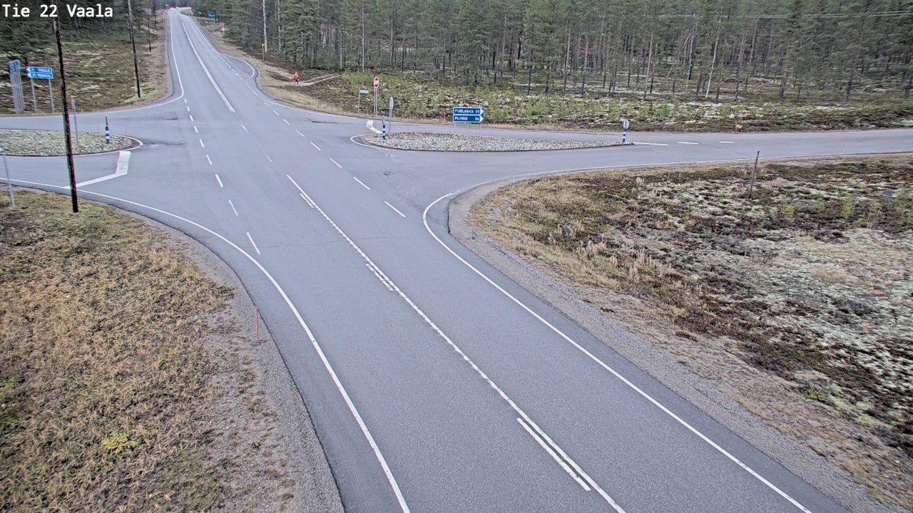 Weather Camera Image Road 22 Vaala, Vaala, Pohjois-Pohjanmaa