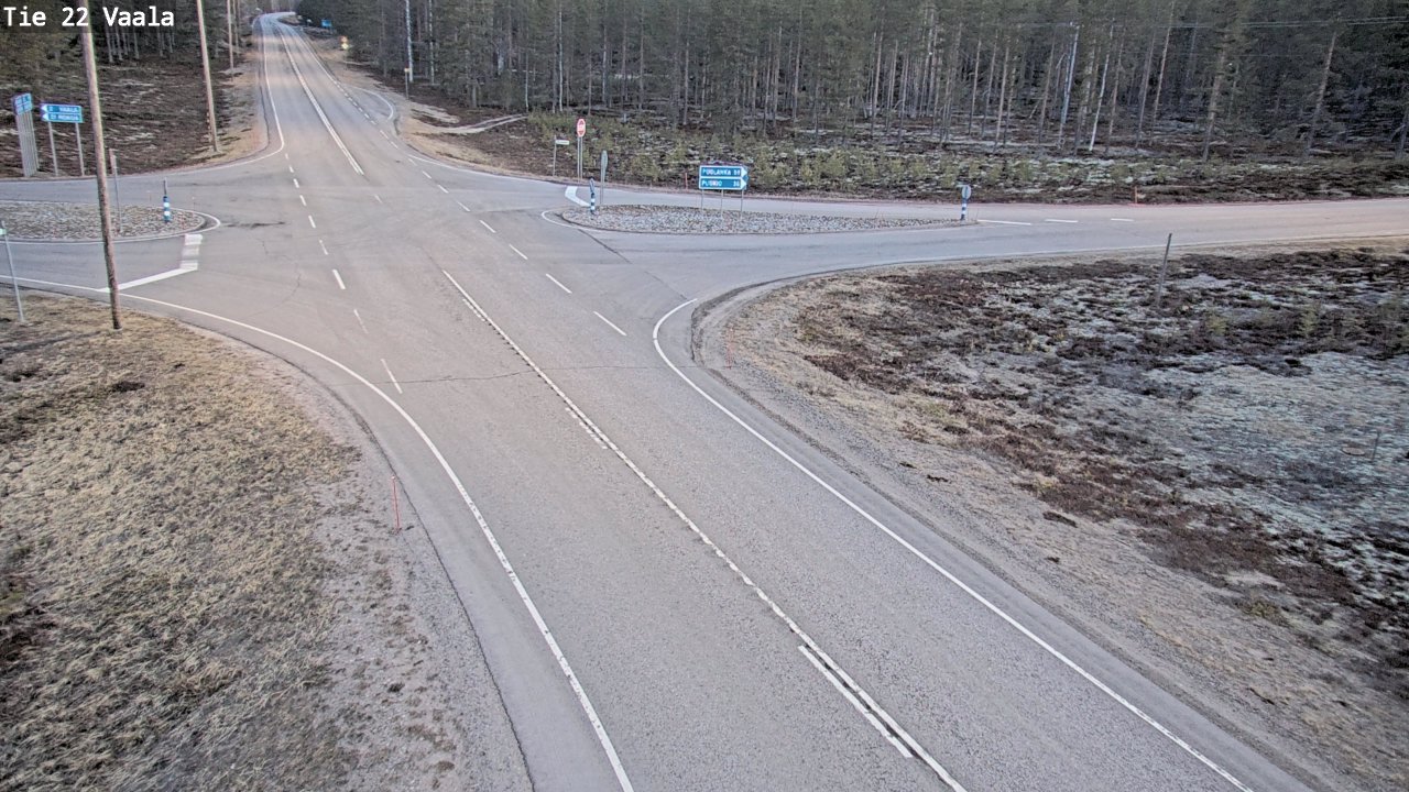 Weather Camera Image Väg 22 Vaala, Vaala, Pohjois-Pohjanmaa