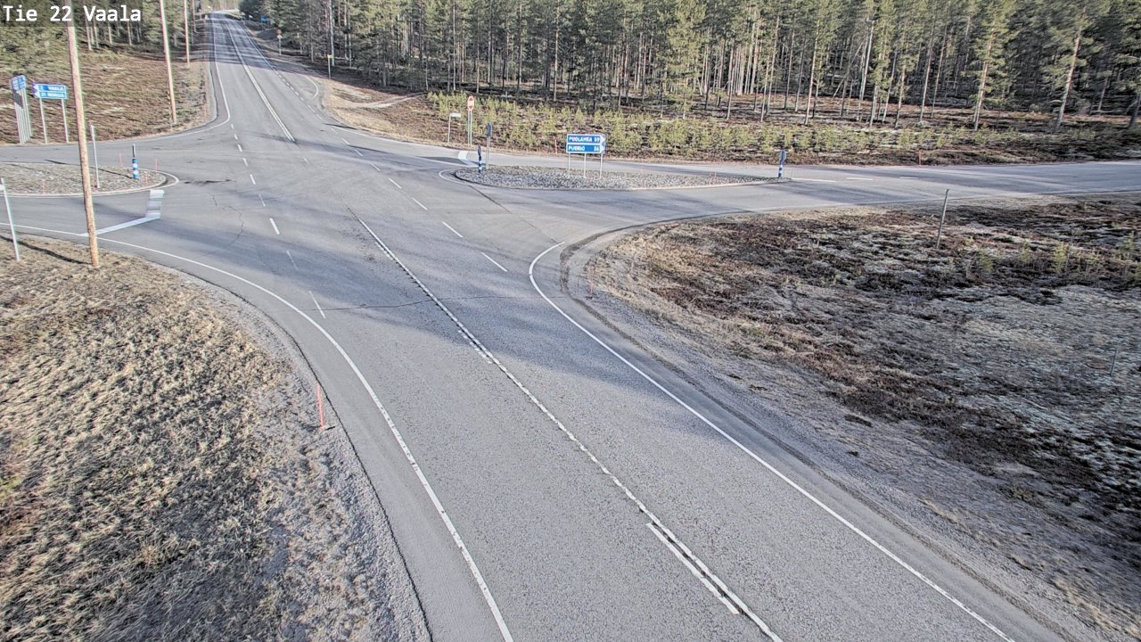 Weather Camera Image Väg 22 Vaala, Vaala, Pohjois-Pohjanmaa