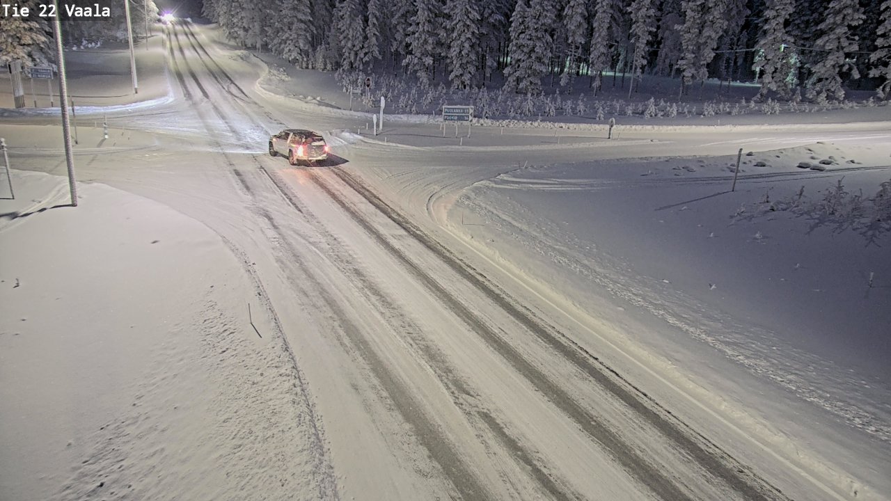 Weather Camera Image Väg 22 Vaala, Vaala, Pohjois-Pohjanmaa