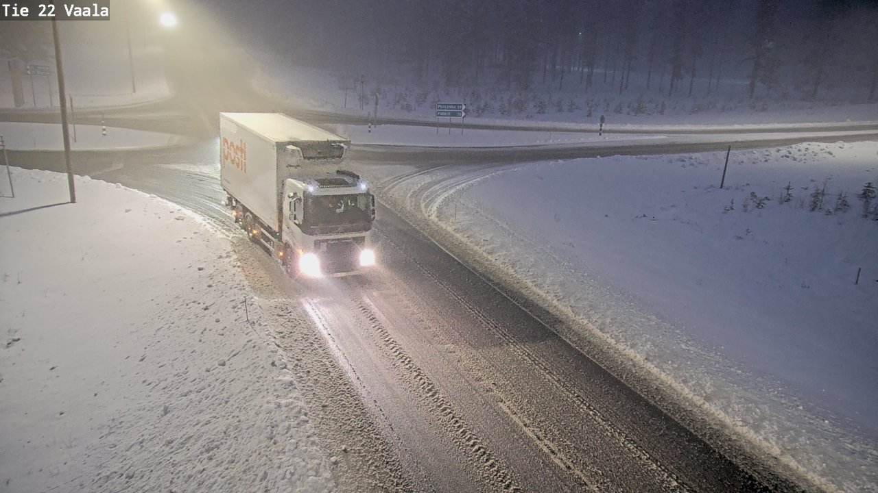 Weather Camera Image Road 22 Vaala, Vaala, Pohjois-Pohjanmaa