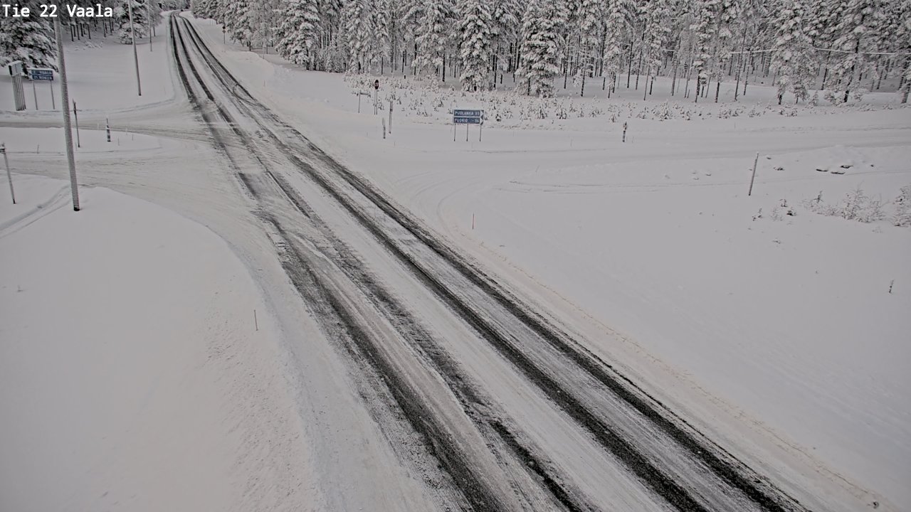 Weather Camera Image Väg 22 Vaala, Vaala, Pohjois-Pohjanmaa