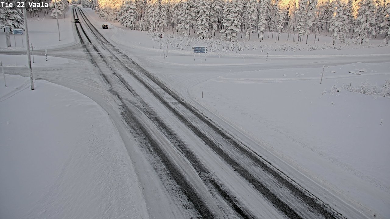 Weather Camera Image Road 22 Vaala, Vaala, Pohjois-Pohjanmaa