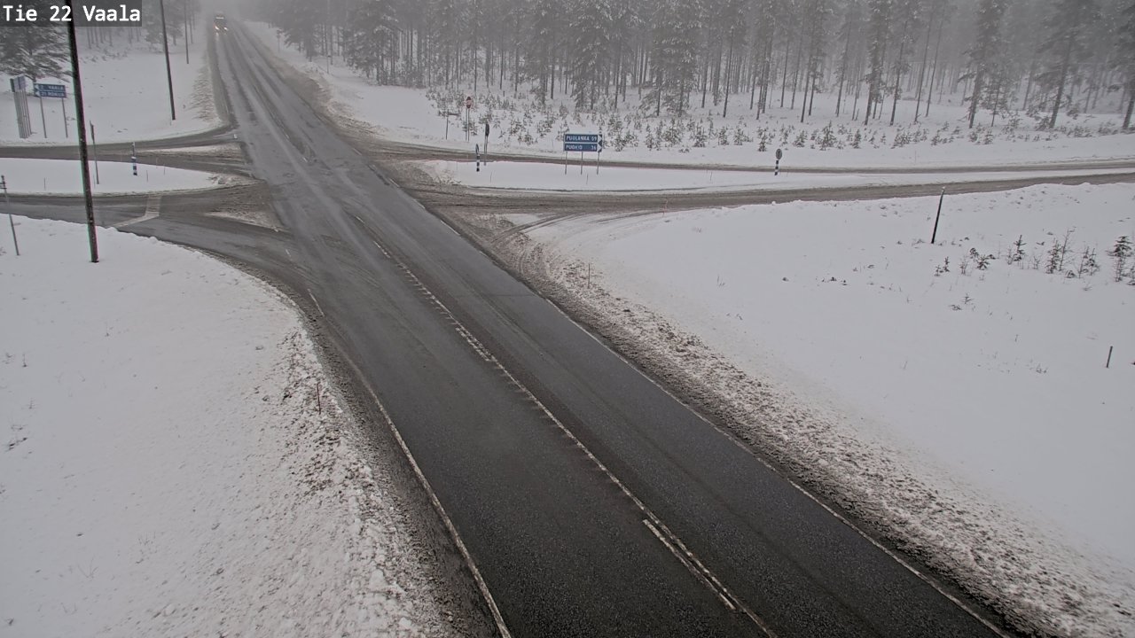 Weather Camera Image Road 22 Vaala, Vaala, Pohjois-Pohjanmaa