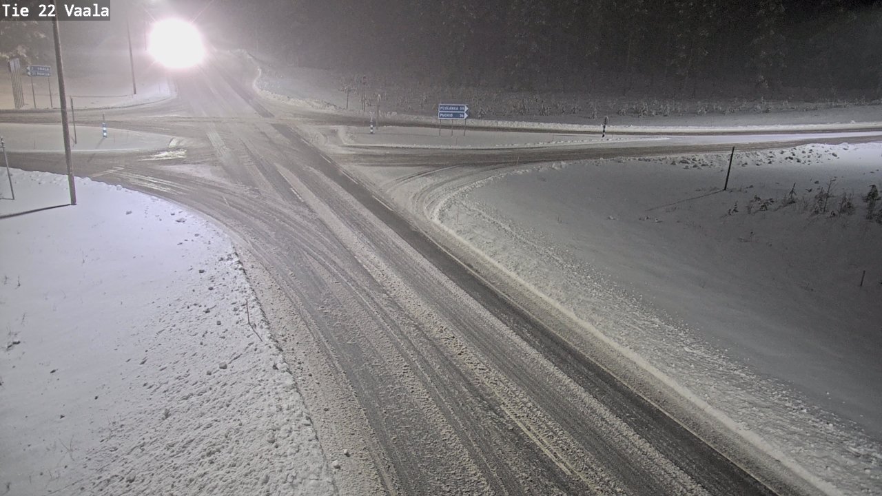 Weather Camera Image Road 22 Vaala, Vaala, Pohjois-Pohjanmaa