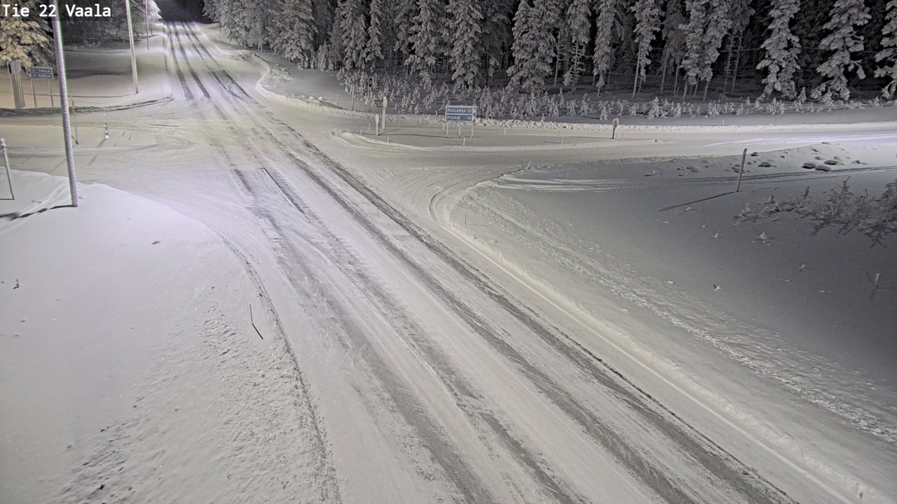 Weather Camera Image Väg 22 Vaala, Vaala, Pohjois-Pohjanmaa