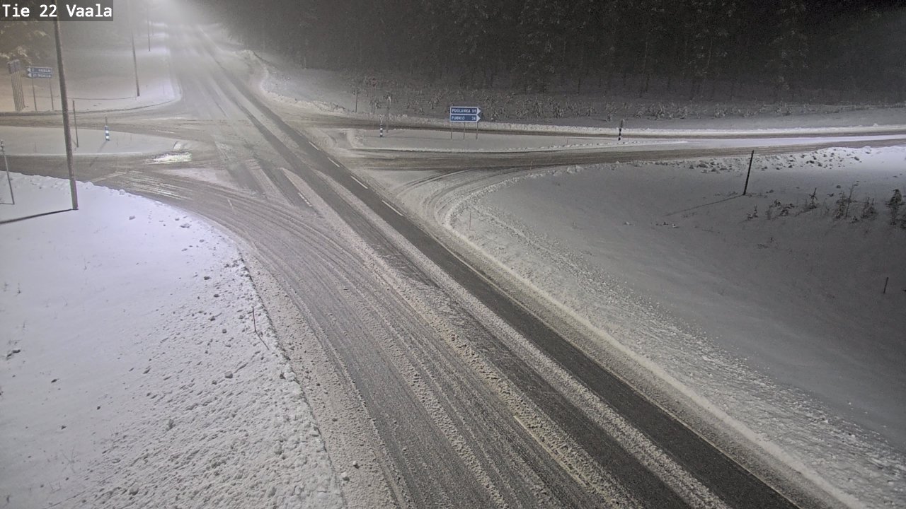 Weather Camera Image Road 22 Vaala, Vaala, Pohjois-Pohjanmaa