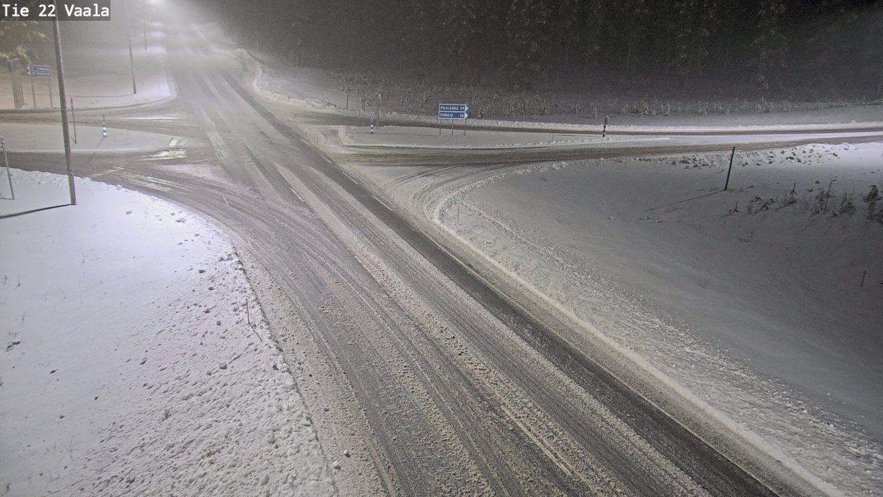 Weather Camera Image Road 22 Vaala, Vaala, Pohjois-Pohjanmaa