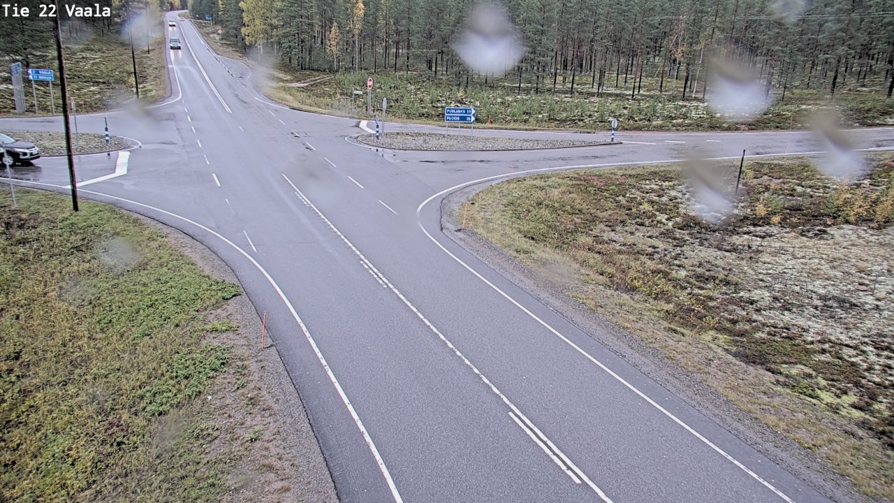 Weather Camera Image Road 22 Vaala, Vaala, Pohjois-Pohjanmaa