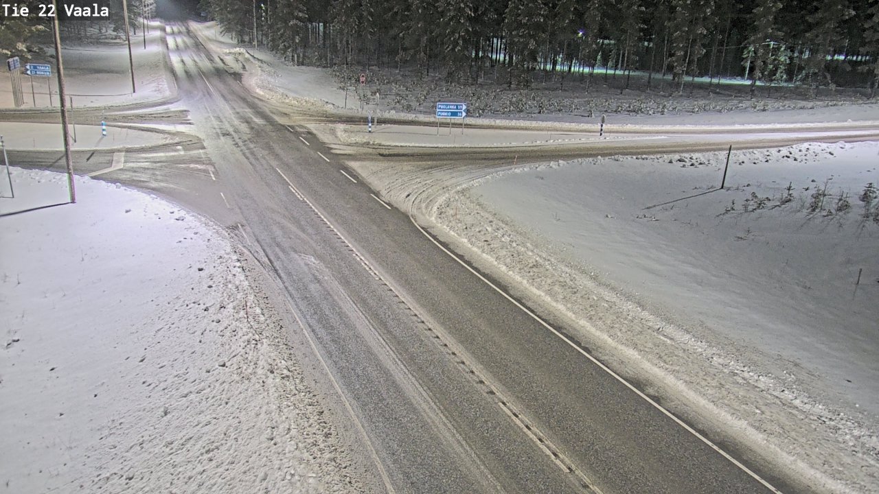 Weather Camera Image Väg 22 Vaala, Vaala, Pohjois-Pohjanmaa