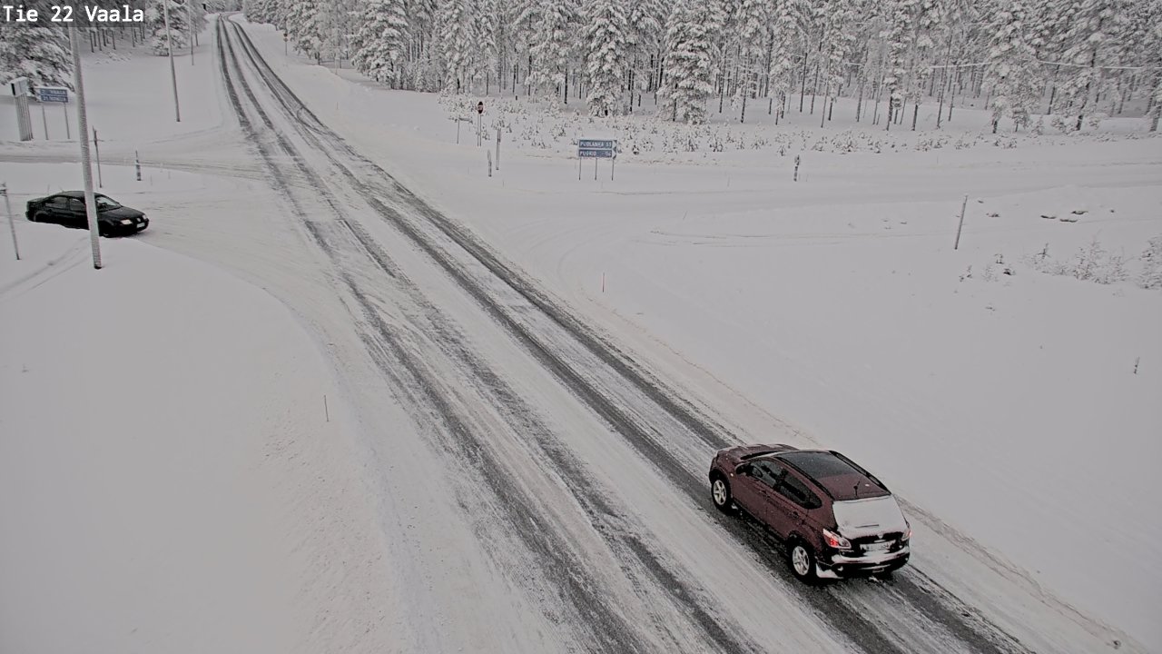Weather Camera Image Väg 22 Vaala, Vaala, Pohjois-Pohjanmaa