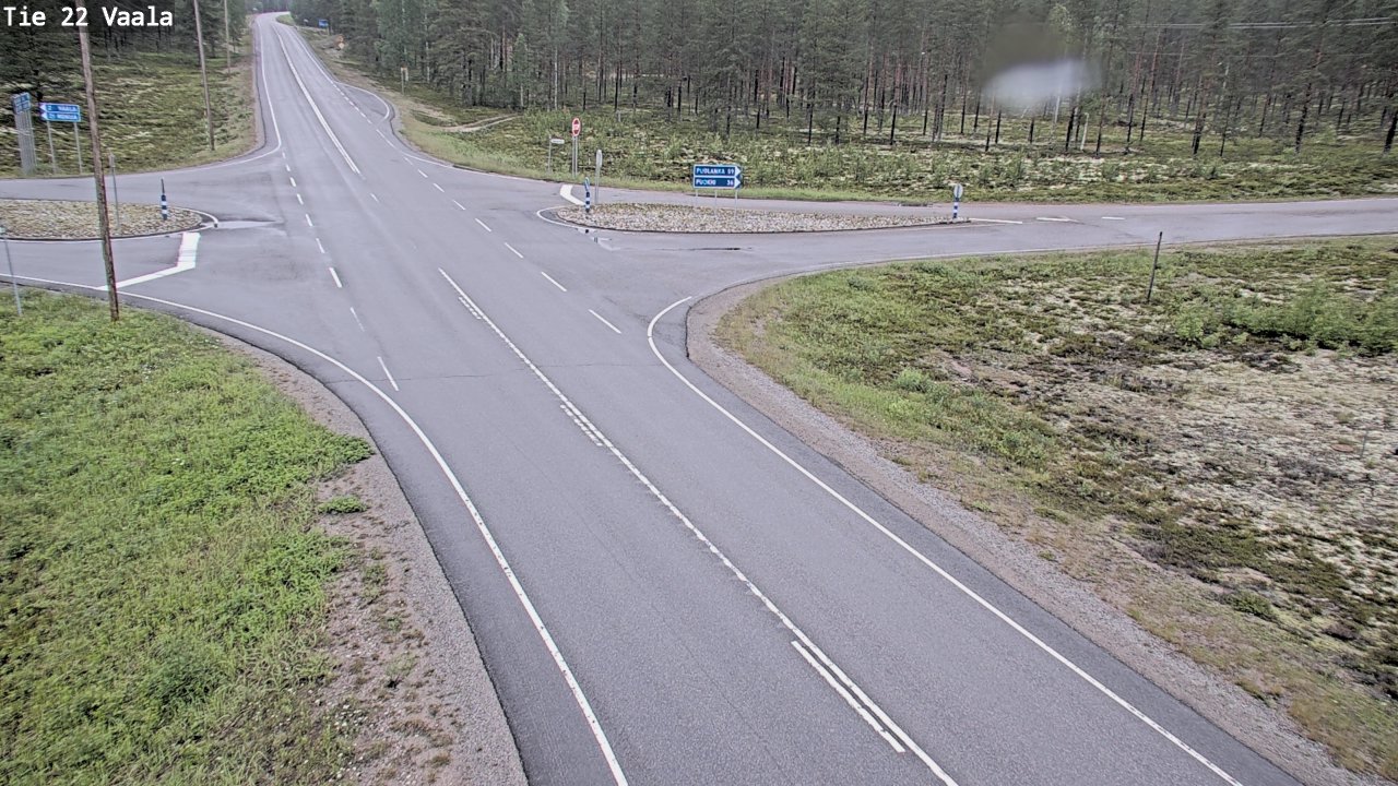 Weather Camera Image Väg 22 Vaala, Vaala, Pohjois-Pohjanmaa