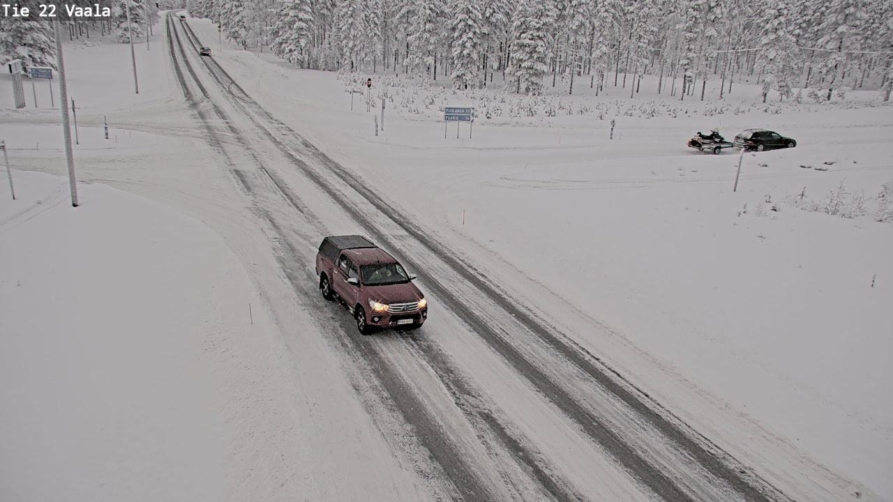 Weather Camera Image Väg 22 Vaala, Vaala, Pohjois-Pohjanmaa