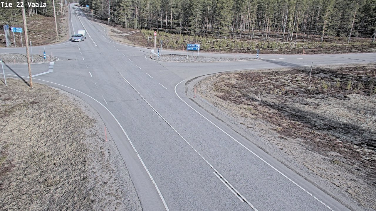 Weather Camera Image Väg 22 Vaala, Vaala, Pohjois-Pohjanmaa