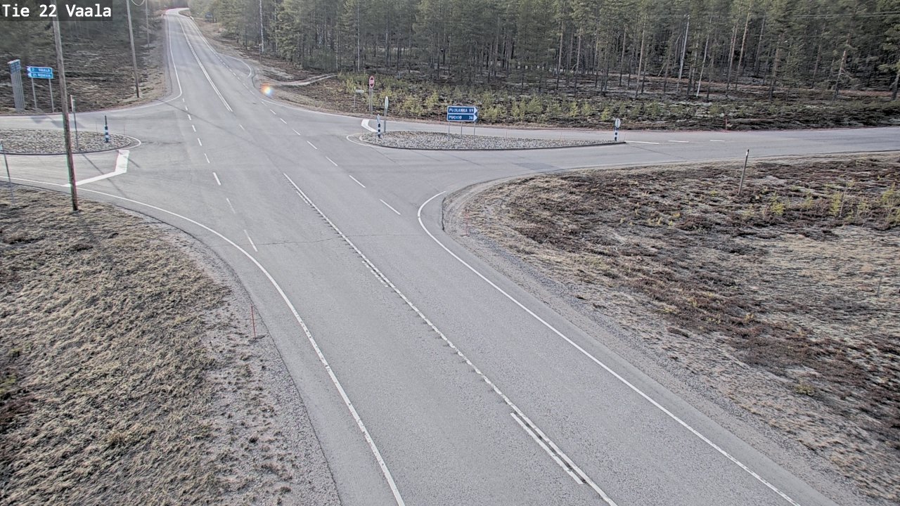 Weather Camera Image Väg 22 Vaala, Vaala, Pohjois-Pohjanmaa