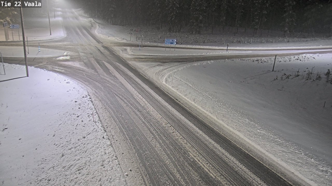 Weather Camera Image Road 22 Vaala, Vaala, Pohjois-Pohjanmaa