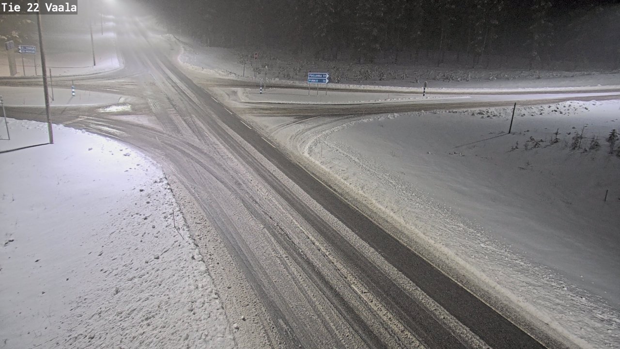 Weather Camera Image Road 22 Vaala, Vaala, Pohjois-Pohjanmaa
