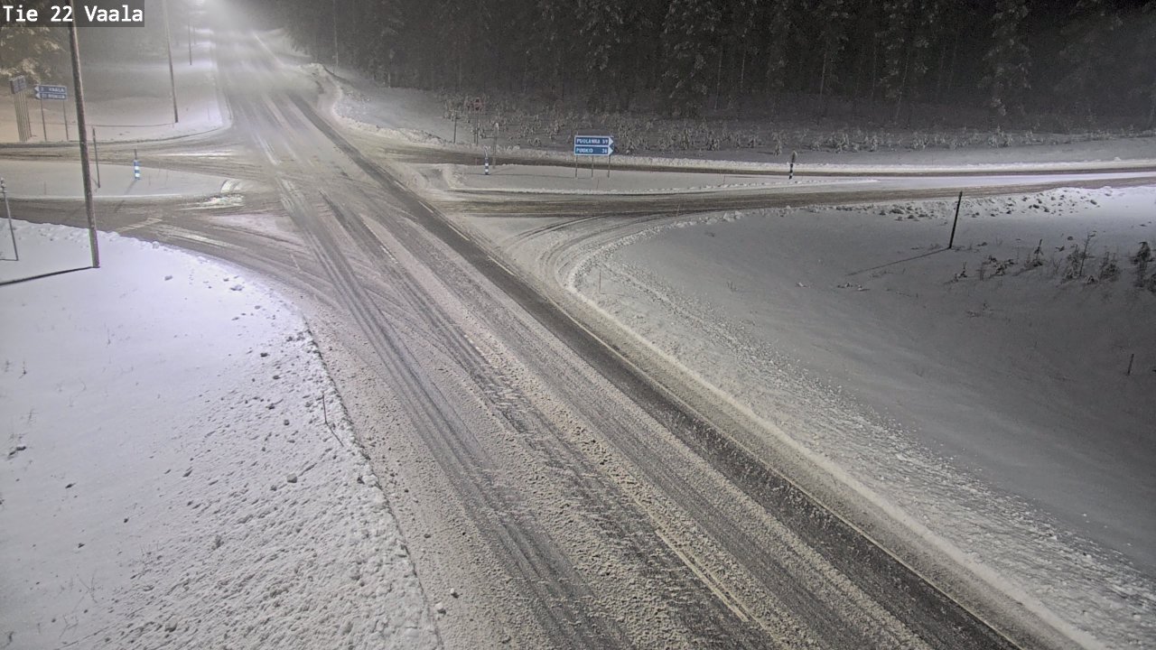 Weather Camera Image Road 22 Vaala, Vaala, Pohjois-Pohjanmaa