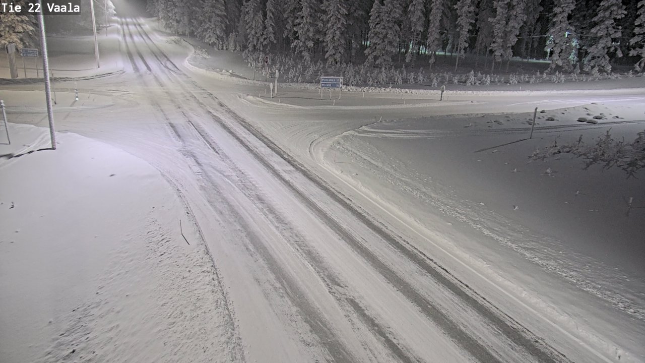 Weather Camera Image Väg 22 Vaala, Vaala, Pohjois-Pohjanmaa
