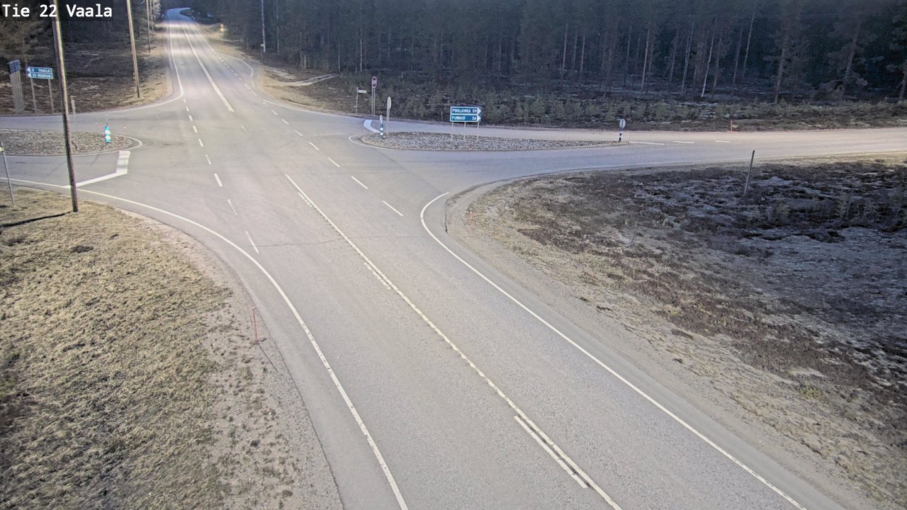 Weather Camera Image Väg 22 Vaala, Vaala, Pohjois-Pohjanmaa