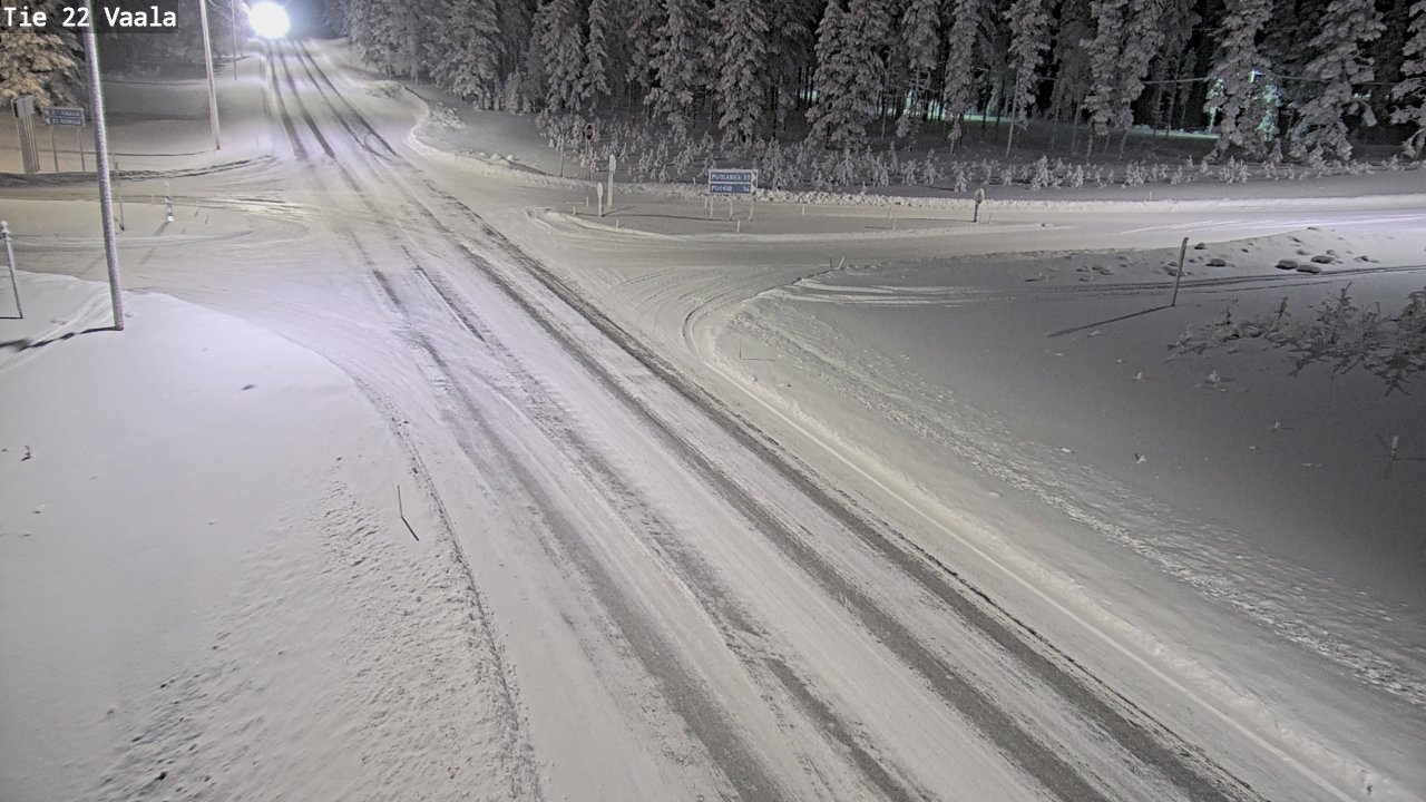Weather Camera Image Väg 22 Vaala, Vaala, Pohjois-Pohjanmaa