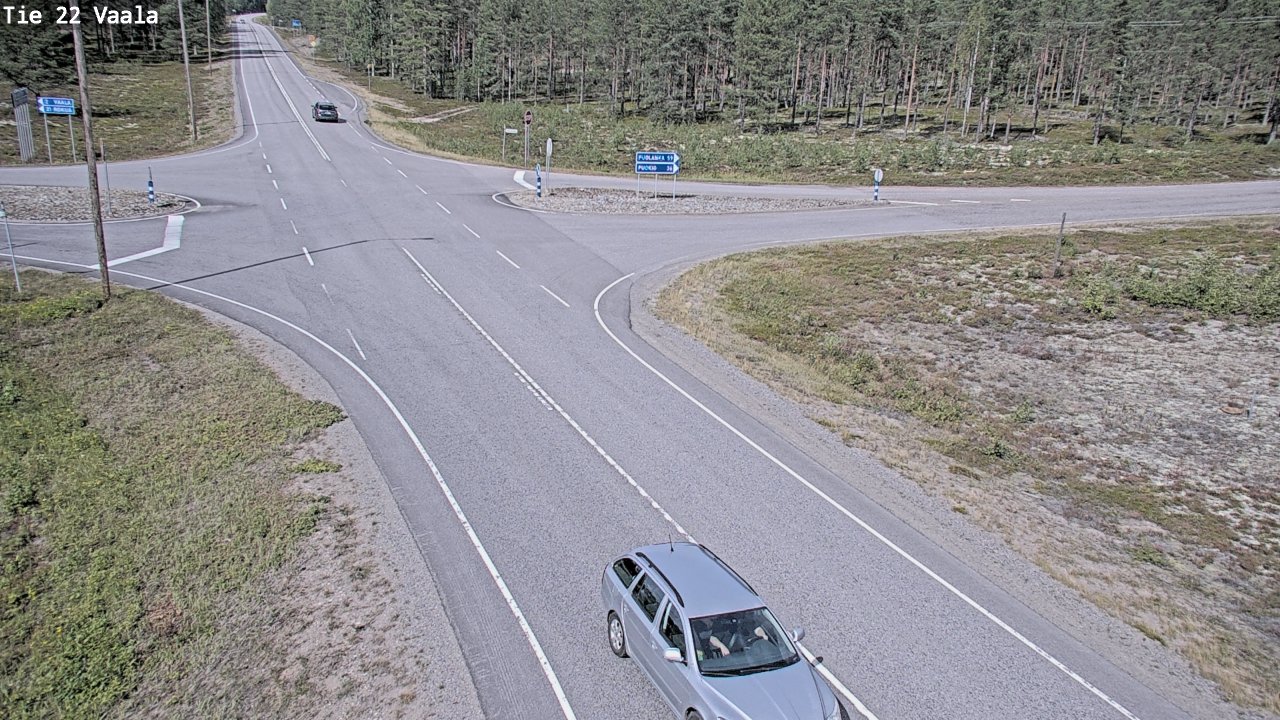 Weather Camera Image Road 22 Vaala, Vaala, Pohjois-Pohjanmaa