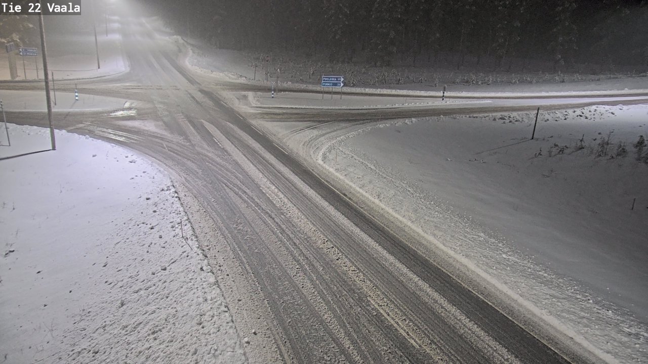 Weather Camera Image Road 22 Vaala, Vaala, Pohjois-Pohjanmaa