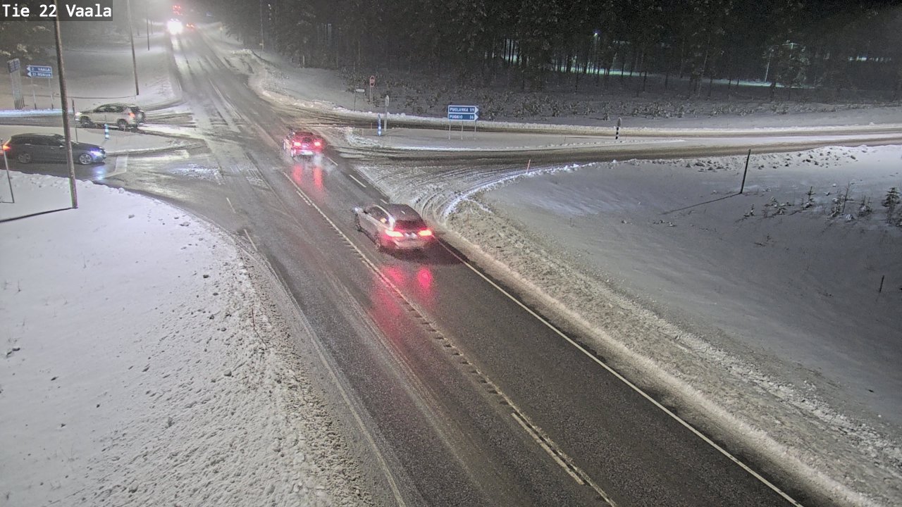 Weather Camera Image Väg 22 Vaala, Vaala, Pohjois-Pohjanmaa