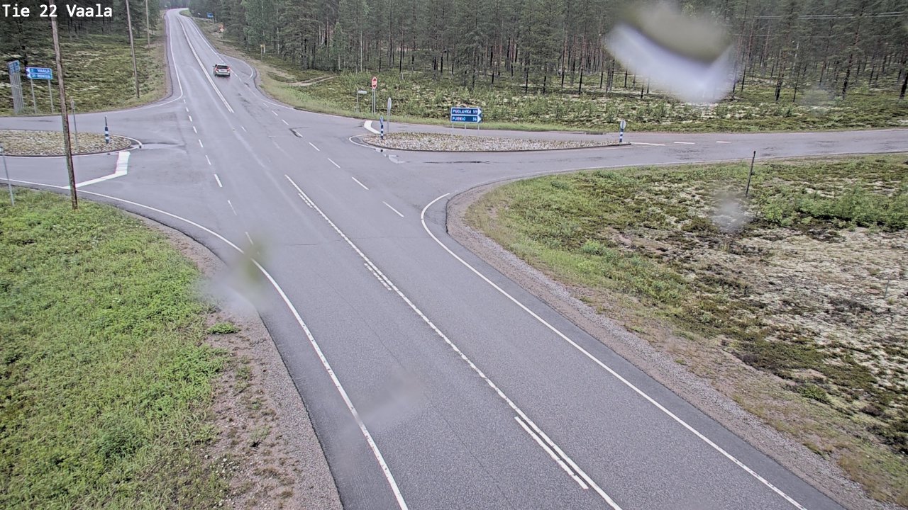 Weather Camera Image Road 22 Vaala, Vaala, Pohjois-Pohjanmaa
