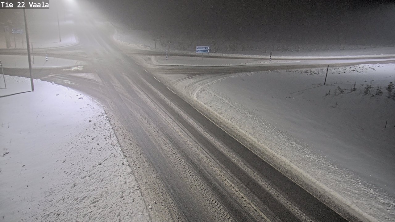 Weather Camera Image Road 22 Vaala, Vaala, Pohjois-Pohjanmaa