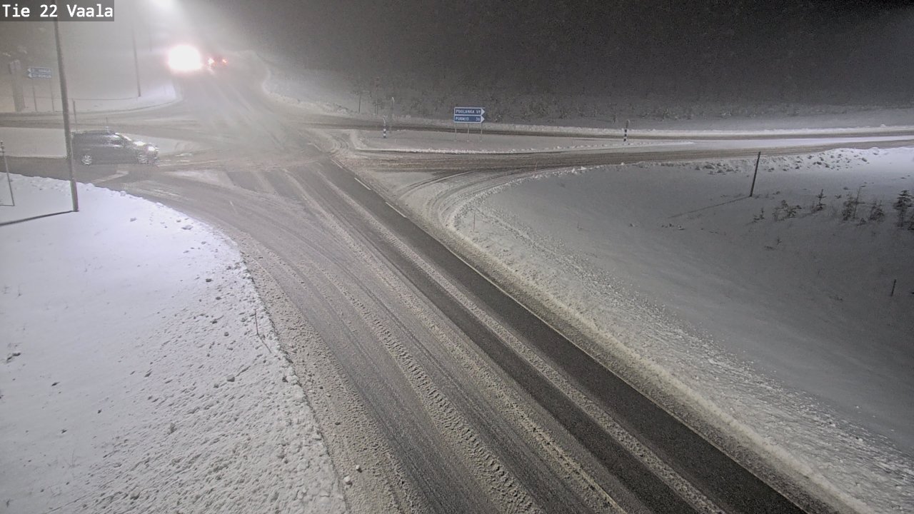 Weather Camera Image Road 22 Vaala, Vaala, Pohjois-Pohjanmaa