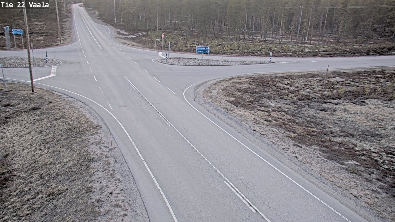 Weather Camera Image Väg 22 Vaala, Vaala, Pohjois-Pohjanmaa