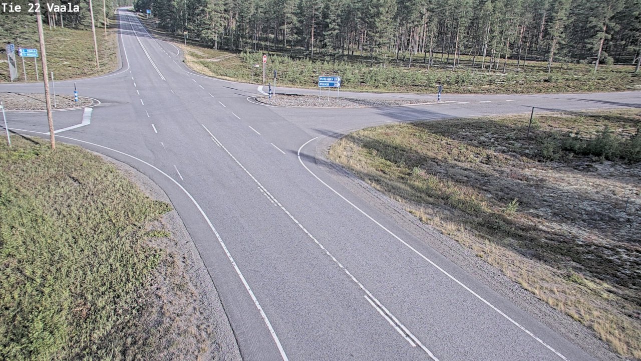Weather Camera Image Road 22 Vaala, Vaala, Pohjois-Pohjanmaa