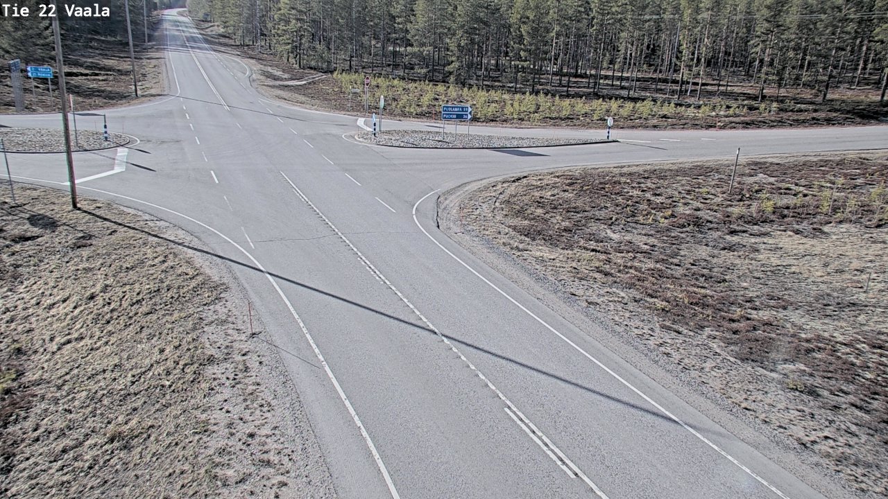 Weather Camera Image Väg 22 Vaala, Vaala, Pohjois-Pohjanmaa