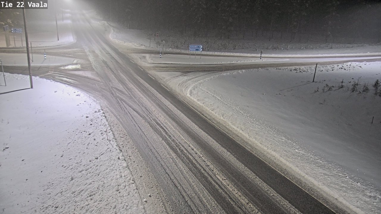 Weather Camera Image Road 22 Vaala, Vaala, Pohjois-Pohjanmaa