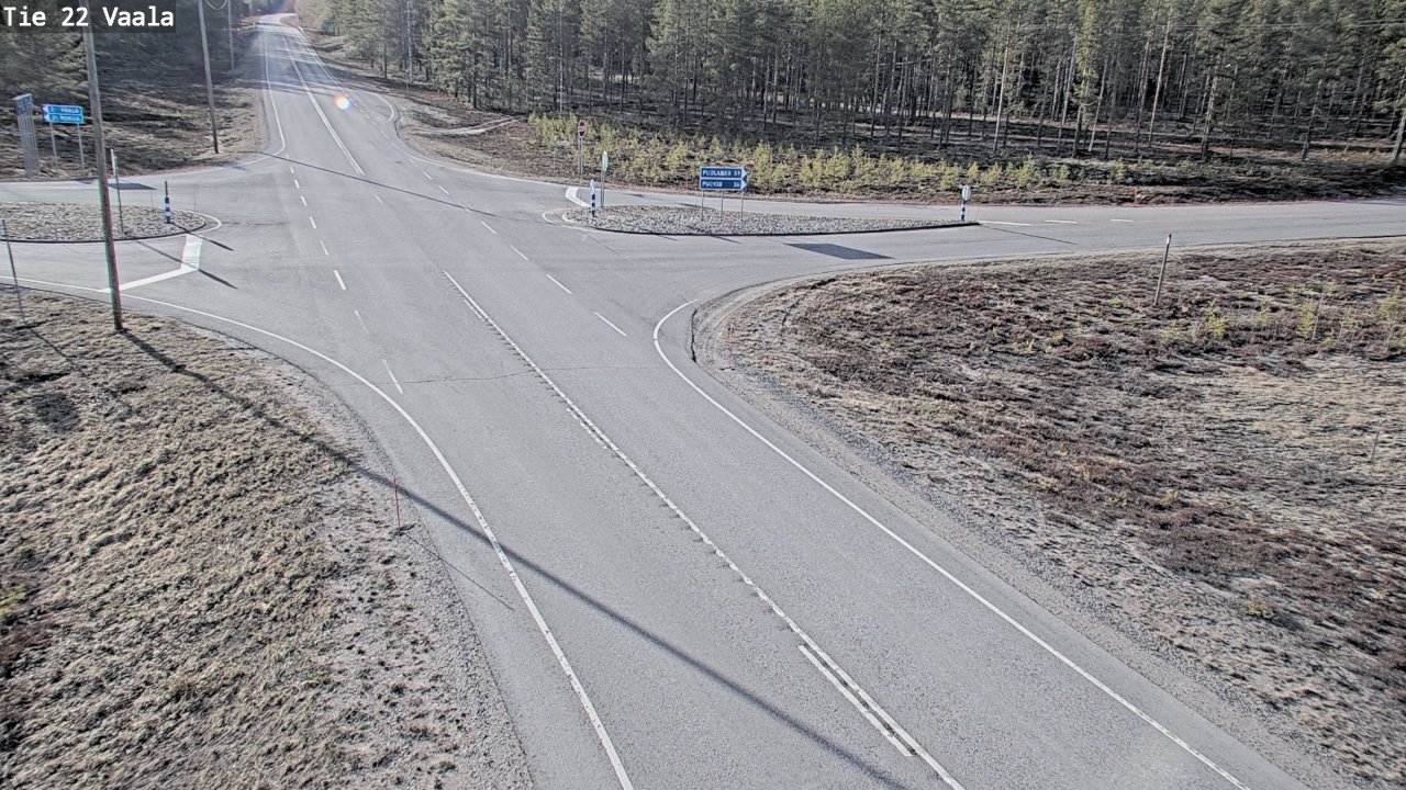 Weather Camera Image Väg 22 Vaala, Vaala, Pohjois-Pohjanmaa