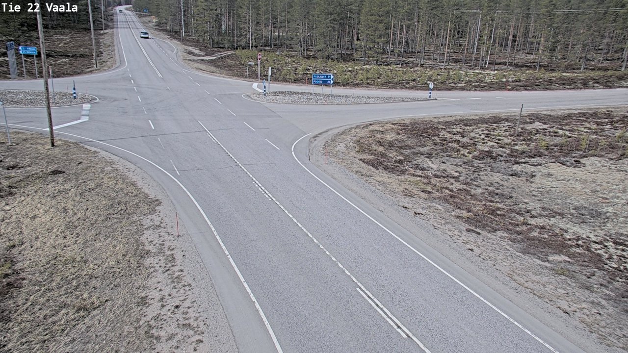 Weather Camera Image Väg 22 Vaala, Vaala, Pohjois-Pohjanmaa