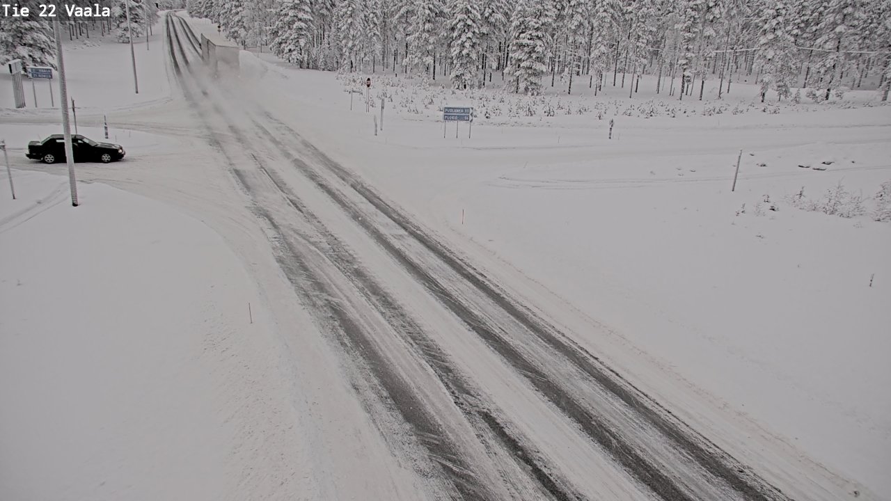 Weather Camera Image Väg 22 Vaala, Vaala, Pohjois-Pohjanmaa