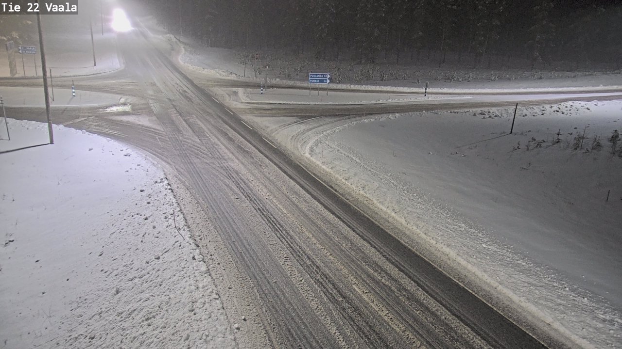 Weather Camera Image Road 22 Vaala, Vaala, Pohjois-Pohjanmaa