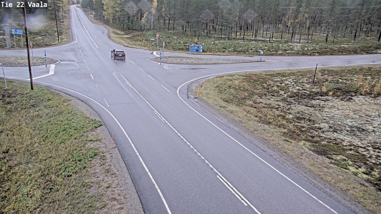 Weather Camera Image Road 22 Vaala, Vaala, Pohjois-Pohjanmaa