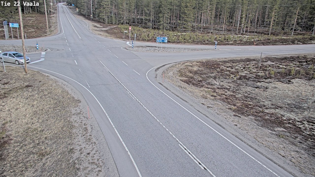 Weather Camera Image Väg 22 Vaala, Vaala, Pohjois-Pohjanmaa