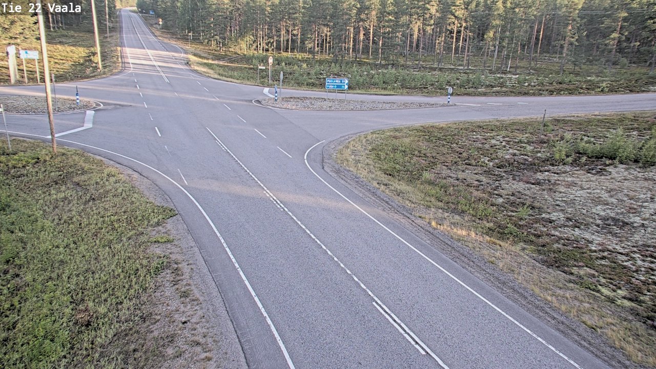 Weather Camera Image Road 22 Vaala, Vaala, Pohjois-Pohjanmaa