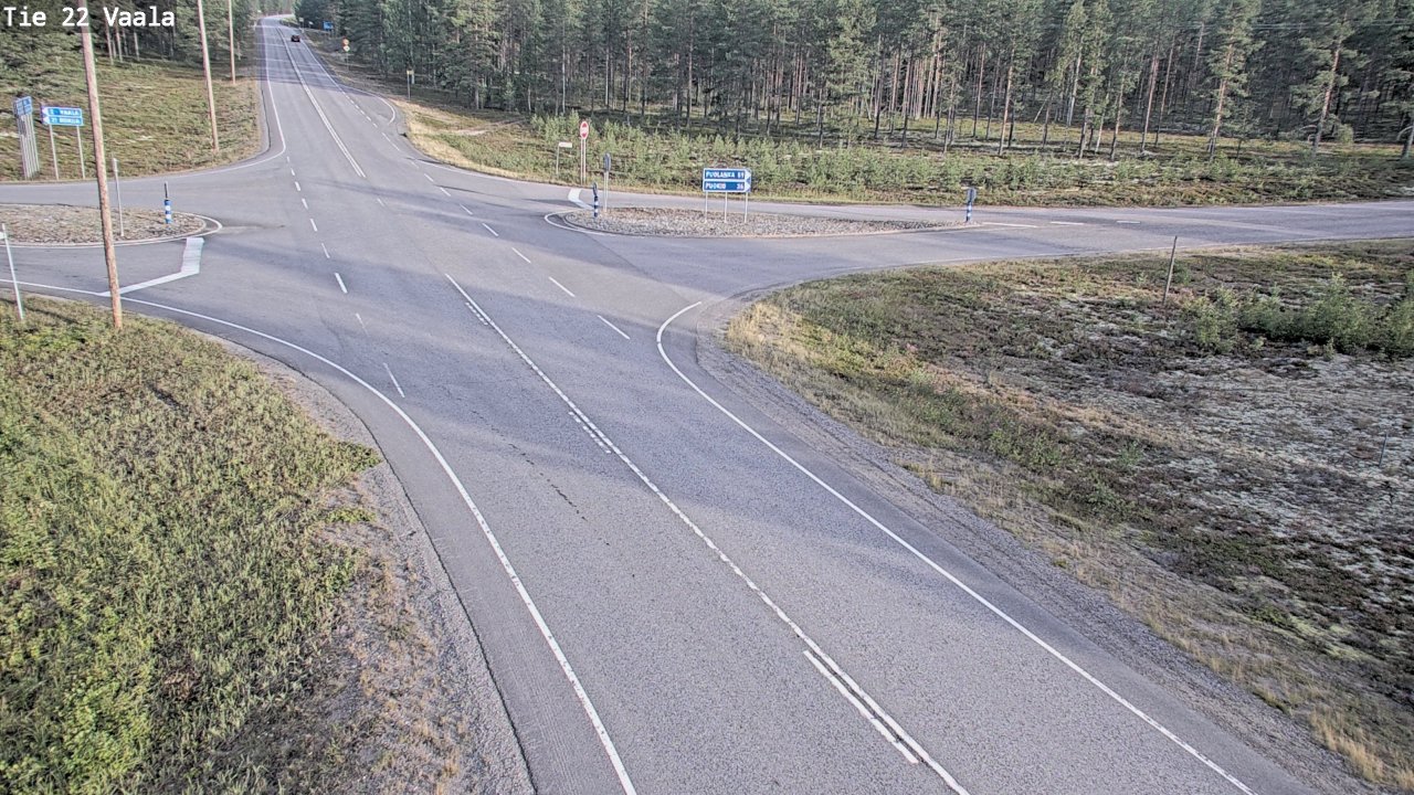 Weather Camera Image Road 22 Vaala, Vaala, Pohjois-Pohjanmaa