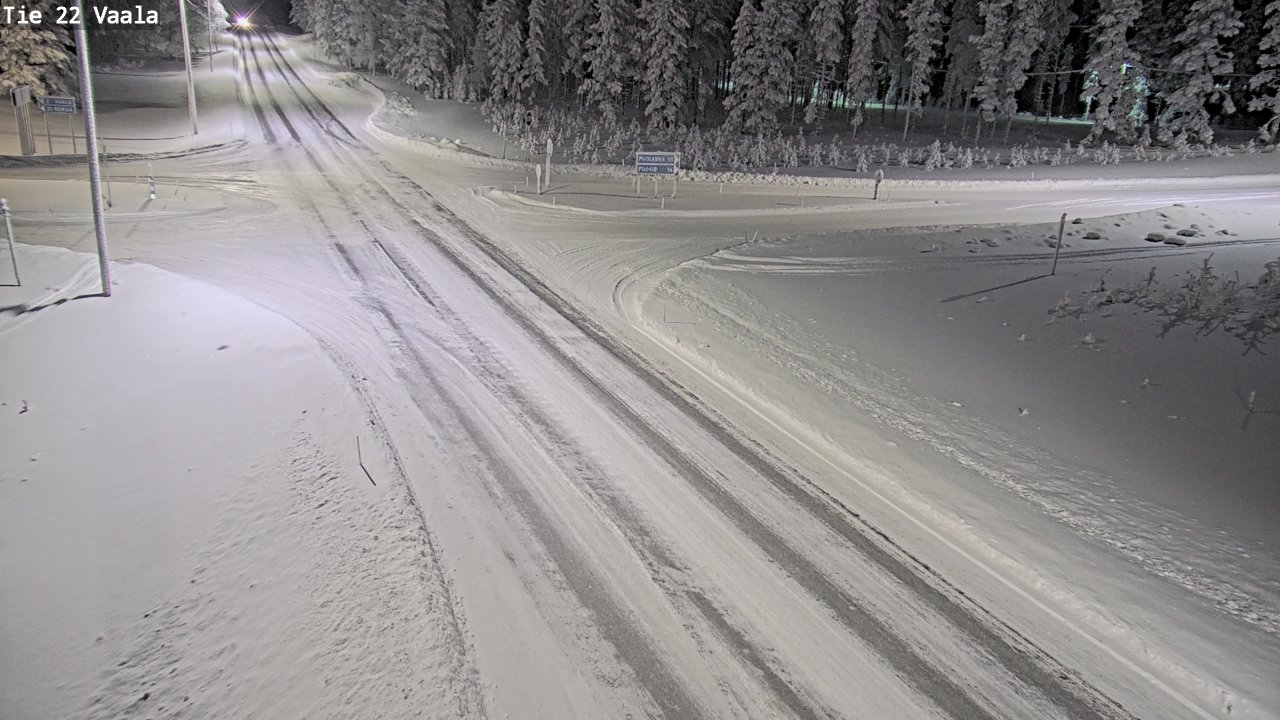 Weather Camera Image Väg 22 Vaala, Vaala, Pohjois-Pohjanmaa