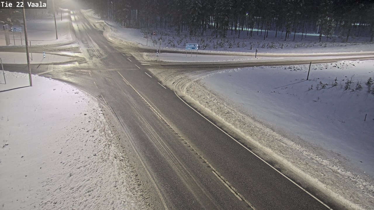 Weather Camera Image Väg 22 Vaala, Vaala, Pohjois-Pohjanmaa