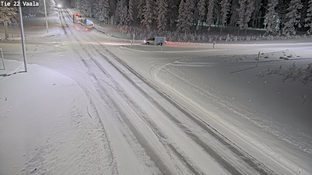 Weather Camera Image Väg 22 Vaala, Vaala, Pohjois-Pohjanmaa
