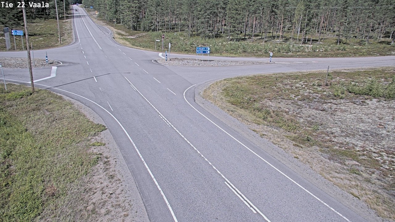 Weather Camera Image Road 22 Vaala, Vaala, Pohjois-Pohjanmaa