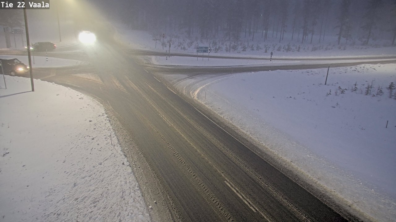 Weather Camera Image Road 22 Vaala, Vaala, Pohjois-Pohjanmaa