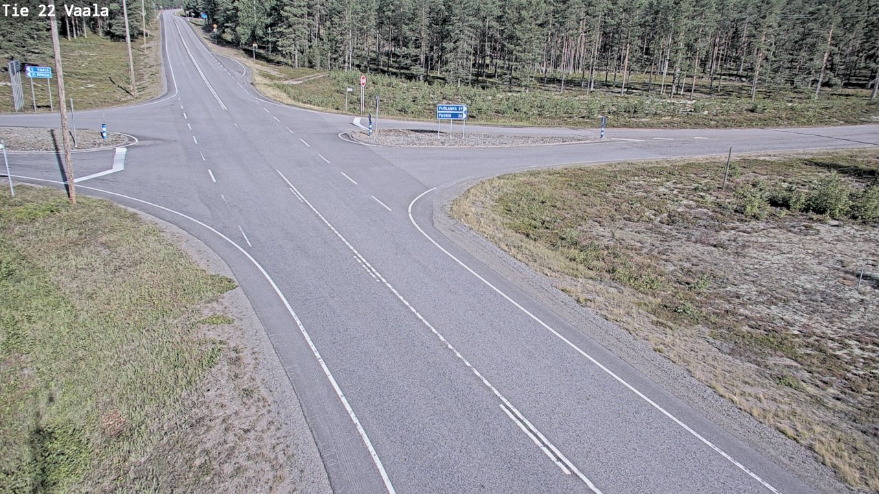 Weather Camera Image Road 22 Vaala, Vaala, Pohjois-Pohjanmaa