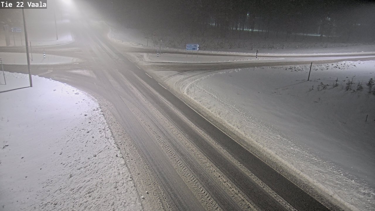 Weather Camera Image Road 22 Vaala, Vaala, Pohjois-Pohjanmaa